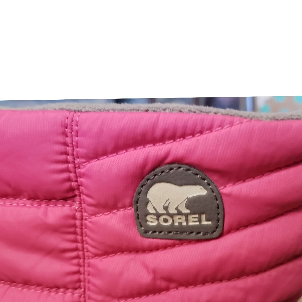 Sorel Boots Womens 6 Pink Quilted Winter Snow Rain Waterproof Insulation Boot